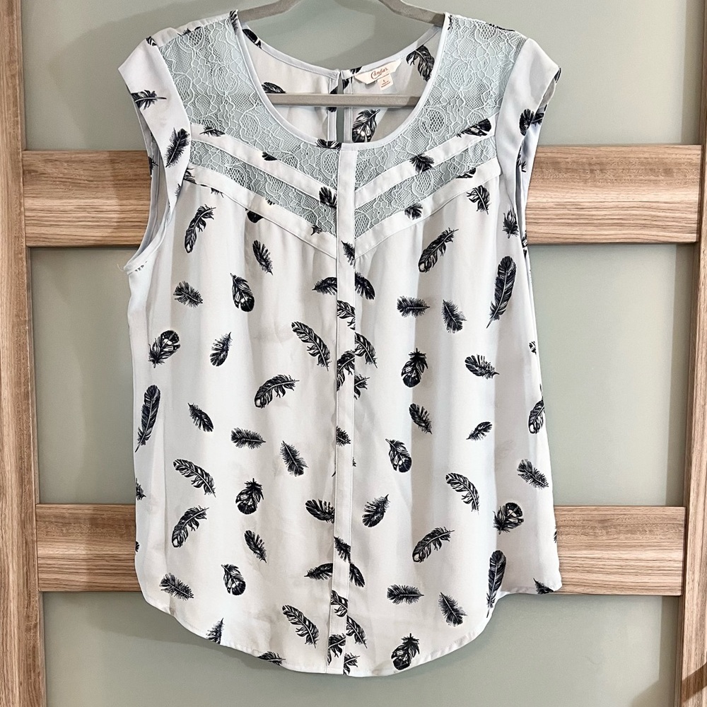 Candie's | Light Blue Sleeveless Blouse | Large